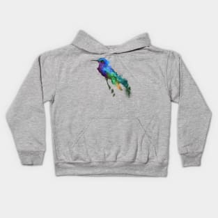 Blue Headed Hummingbird Kids Hoodie